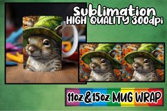 Autumnal Bliss: 3D Halloween Mug Sublimation Wraps Product Image 1