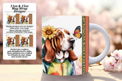 Vibrant 11oz Mug Wrap Png Artwork , Cute Dog Product Image 1