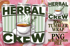 Whimsical Delight 20oz tumbler wrap, Retro Food Product Image 1