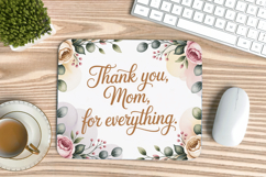 Inspirational Quotes Mouse Pad, Motivational PNG Sublimation Product Image 1