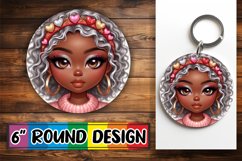 Joyful Keychain PNG Inspiration, Love Girl Product Image 1