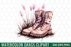 Watercolor Grass Clipart Product Image 1