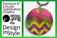 Glittery Stripes Round Design for Sublimation Product Image 1