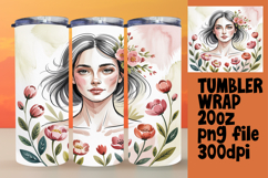 DYNAMIC 20oz Tumbler PNG Artwork , Beauty Woman Product Image 1