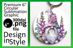 Whimsical Gnome Sublimation Circle Variety Product Image 1