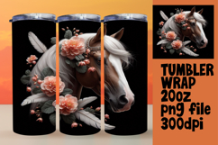 RADIANT 20oz Tumbler Wrap , Horse Product Image 1