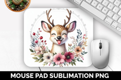 Cute Animals Mouse Pad Bundle, Sublimation Mouse Pad PNG Product Image 3