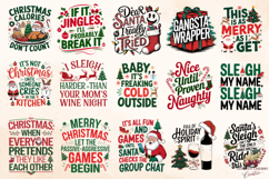 Funny Christmas PNG Sublimation Bundle | 30 Holiday Designs Product Image 2