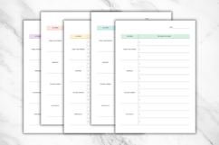 Yearly Goals Printable &amp; Editable Template 4 Product Image 4