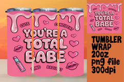 PLAYFUL PNG for 20oz Tumbler , Girl Quote Product Image 1