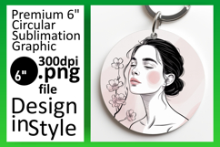 Trendy Circle Design for Keychains , Beauty Woman Product Image 1