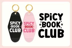 Spicy Book Lover Motel Keychain SVG - Spicy Book Club Product Image 3