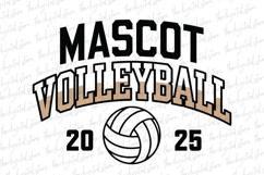 Mascot Volleyball SVG | SVG Cut files | Cricut Product Image 1