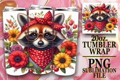 Radiant Mornings 20oz tumbler wrap, Cute Animals Product Image 1