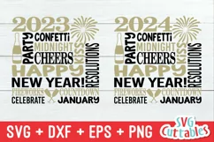 New Year's SVG | New Year's Subway Art | Shirt Design Product Image 3