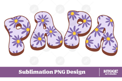 papa Png Retro Flowers Mother&#039;s Day Floral Mom Sublimation Product Image 1