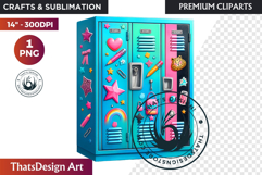 Girly Back to School teacher classroom suply PNG Clipart Product Image 1