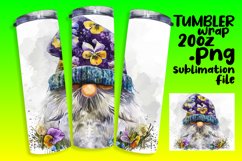 Enchanting Watercolor Gnome 20oz Tumbler Art Product Image 1