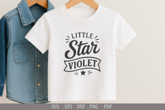 Little Star Violet - SVG Personalized Name Design for Gifts Product Image 3