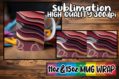 Blissful adventures 11oz 15oz sublimation wrap, Pattern Product Image 1