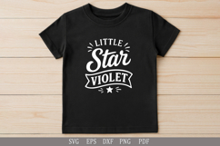 Little Star Violet - SVG Personalized Name Design for Gifts Product Image 4