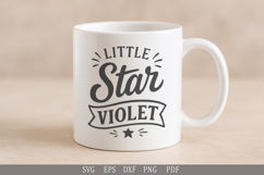 Little Star Violet - SVG Personalized Name Design for Gifts Product Image 2