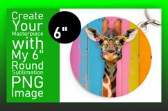 Adorable Giraffe Designs Spring Round Design Product Image 1