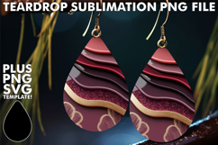 Unique Teardrop EARRINGS Design, Pattern Product Image 1