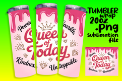 DYNAMIC 20oz Tumbler PNG Artwork , Girl Quote Product Image 1