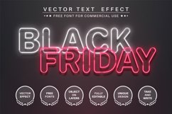 Black Friday - editable text effect, font style Product Image 1
