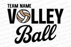 Team Name Volleyball SVG | SVG Cut files | Cricut Product Image 1