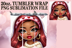 Cheerful escapes 20oz tumbler wrap, 3D Heart Product Image 1