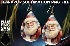 Luminous Teardrop Earrings Designs PNG, Christmas Product Image 1