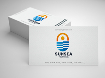 Vibrant Ocean &amp; Sun Travel Logo Product Image 3