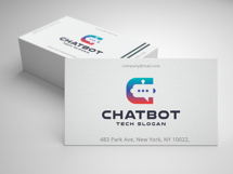 Modern AI Assistant &amp; Chat Technology Logo Product Image 3