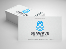 Sea Wave Travel &amp; Marine Logo Product Image 2
