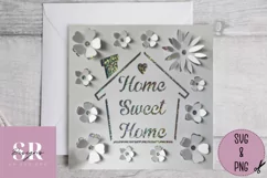 3D Home sweet home card | Paper cutting | Home sweet home Product Image 2