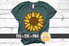 Sunflower - Summer Flower SVG PNG DXF Cut Files Product Image 1