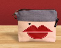 Lips and Beauty Mark Applique Embroidery Design Product Image 1