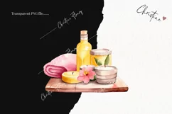 Watercolor Spa Clipart | Watercolor Summer PNG Product Image 2