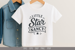Little Star Nancy - SVG Personalized Name Printable Design Product Image 5