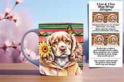 Custom 11oz Mug Wrap Png Design , Cute Dog Product Image 1