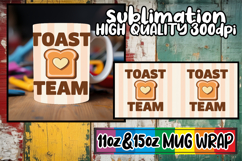 Happy hearts sublimation mug wrap, Retro Food Product Image 1