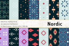 Nordic Digital Papers, Scandinavian Patterns Product Image 1