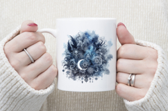 Horror blue Halloween night sky clipart t shirt design png Product Image 4