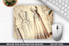 Vintage Mouse Pad Sublimation PNG Design - Mouse Pad PNG Product Image 1