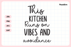 Funny Dish/Kitchen Towel Quote SVG | Vibes and Avoidance Product Image 3
