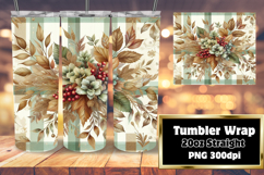 Crafty 20oz Tumbler Template , Autumn Flower Product Image 1