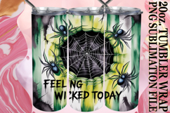 Uplifting Vibes 20oz tumbler wrap, Halloween Product Image 1