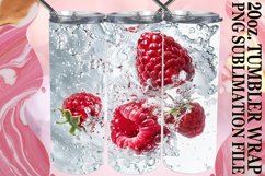 Splashy Symphony: Fruit in Water Tumbler Wrap 20oz Product Image 1
